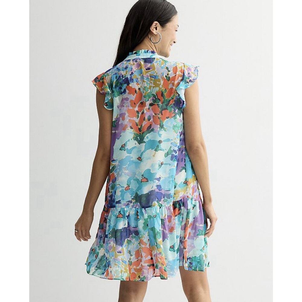 Donna Ricco mini dress floral dress womens 8 victorian summer spring wedding NWT - Picture 2 of 14
